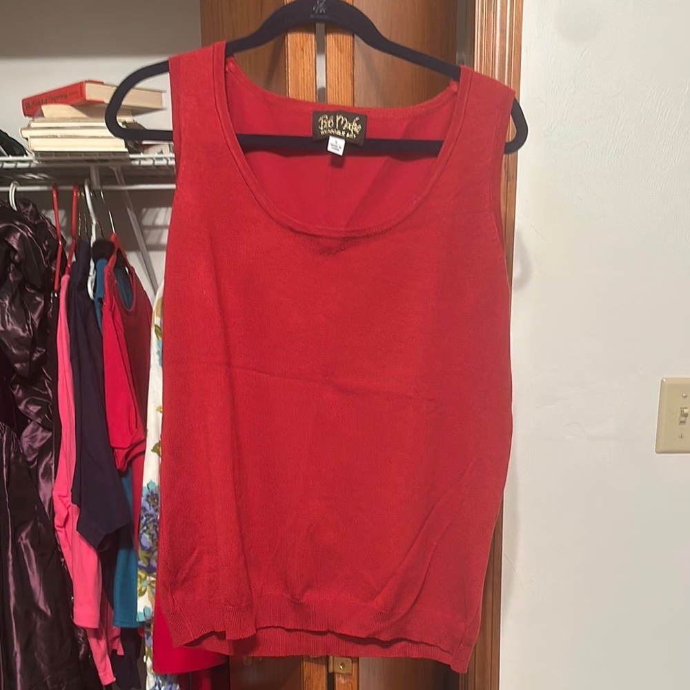 Bob Mackie  Red Women's Tank Top